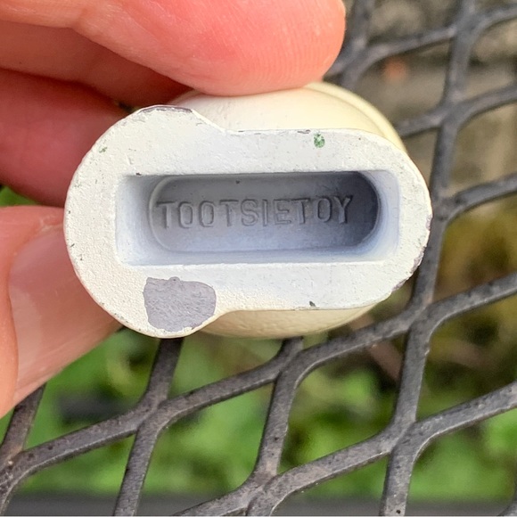 🤩3/$20 Vintage Mini Dollhouse Toilet White Brown Tootsietoy Cast Metal Iron - Picture 10 of 15